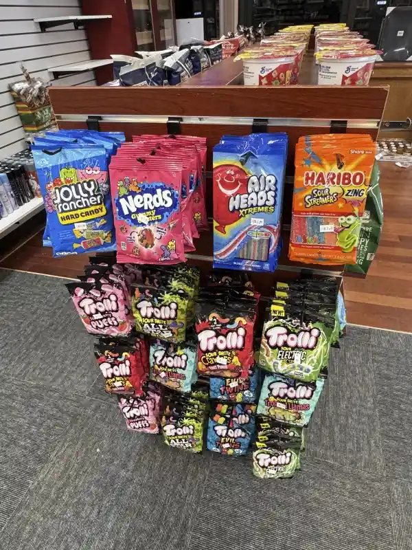 Image of store candy display.