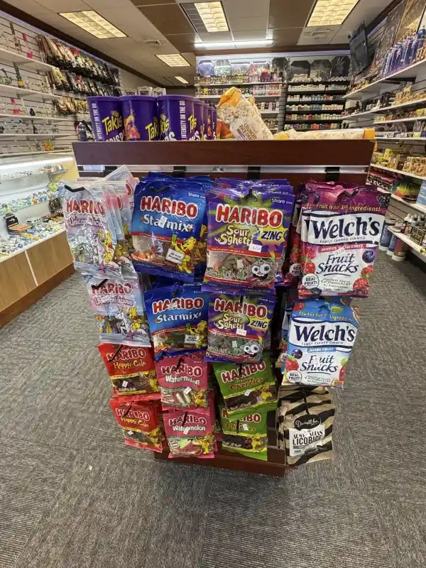 Image of store candy display.