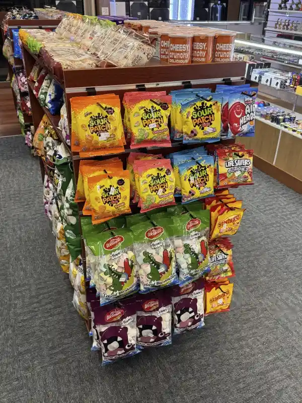 Image of store candy display.